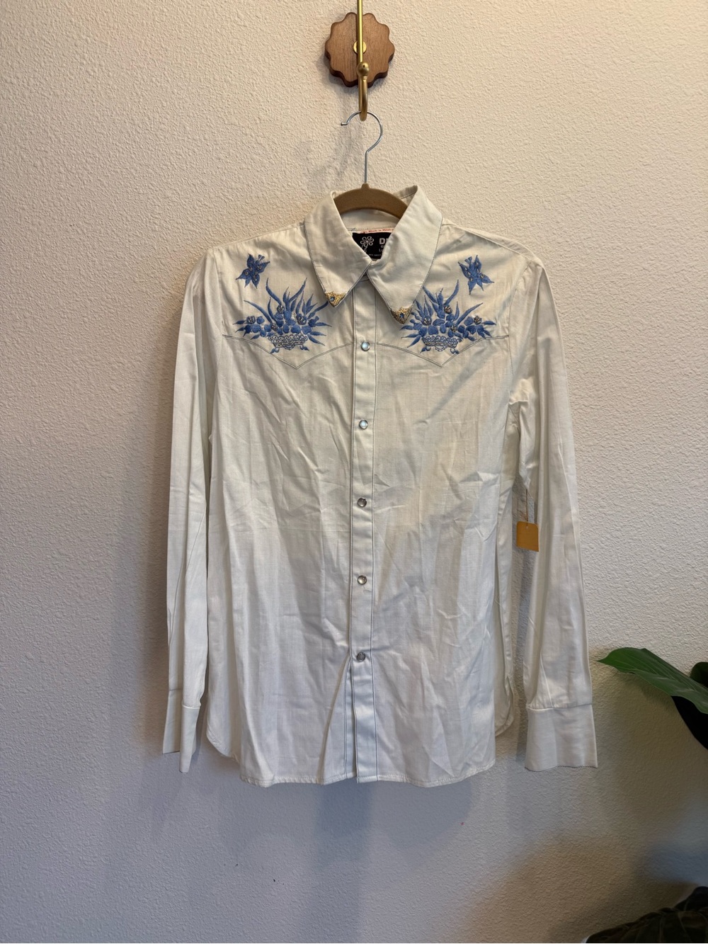 Vintage Dell Originals Western Pearl Snap Shirt | Sz Large | Cowgirl Shirt